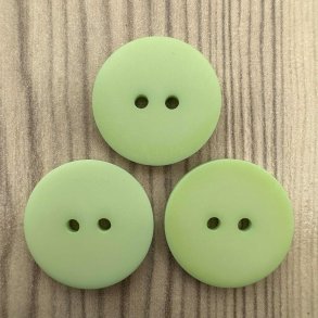 Plastik knap, lysegrn - 22 mm