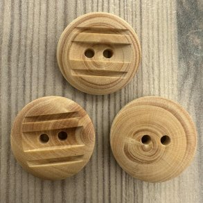 Tr Knap Med Udskring - 18 mm