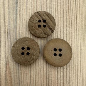 Kokos Knap Ru Oveflade - 20 mm