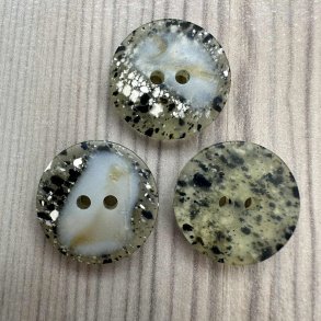 Plastik knap, med effekter - 20 mm