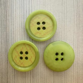 Plastik Knap Gr�n - 20 mm