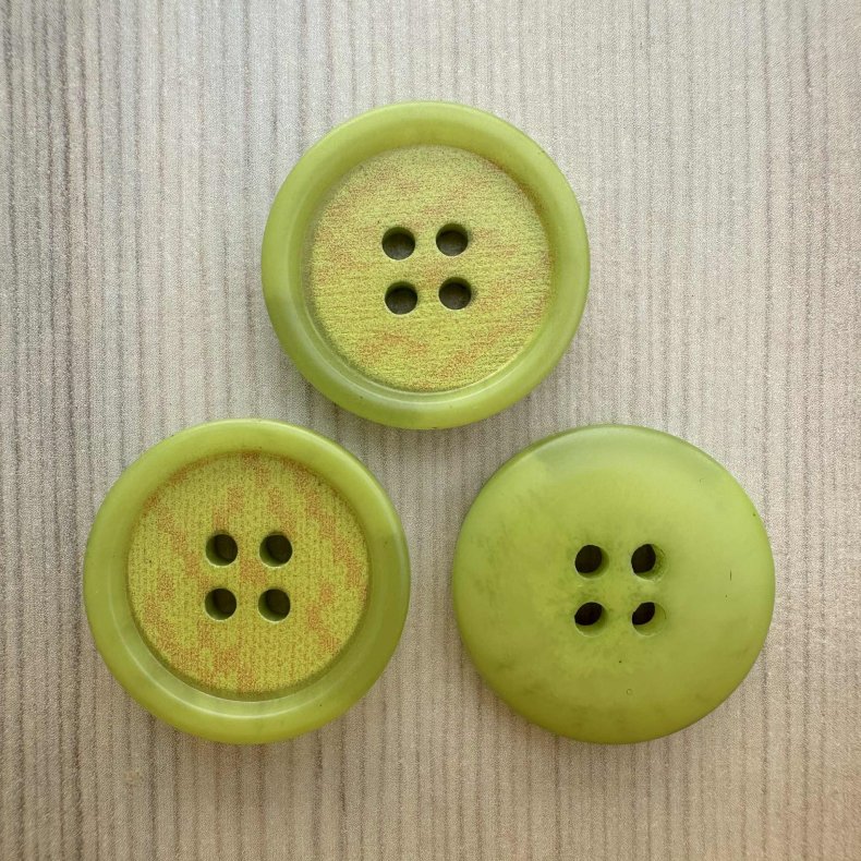 Plastik Knap Gr�n - 20 mm