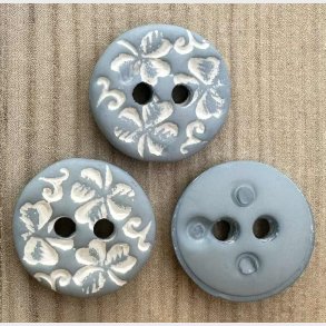 Plastik Knap Bl� m�nster - 12 mm