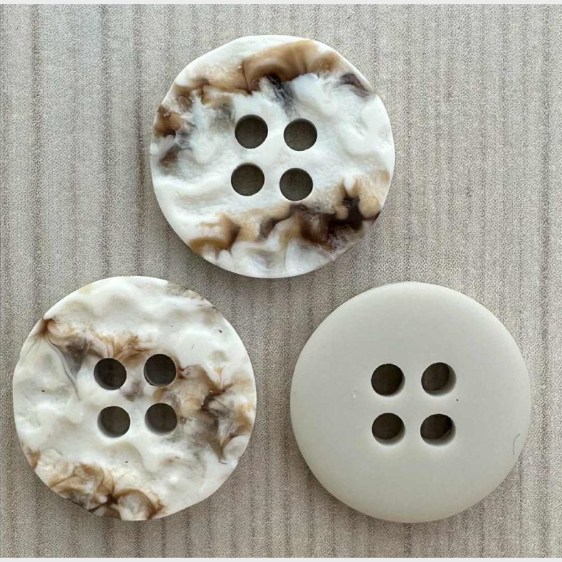 Plastik Knap Struktur overflade - 15 mm