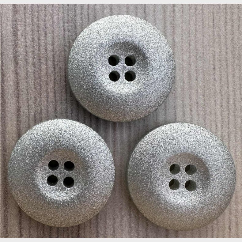 Plastik Knap S�lv - 28 mm