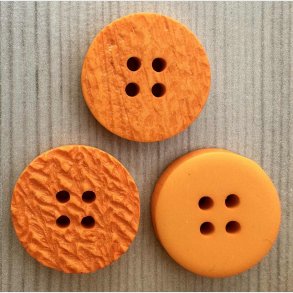 Plastik Knap Orange Struktur - 20 mm