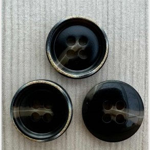 Plastik Knap i tr�look - 15 mm 