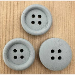 Tr� Knap Lysebl� Farvet Lysebl� - 20 mm