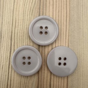 Plastik Knap Gr� - 25 mm