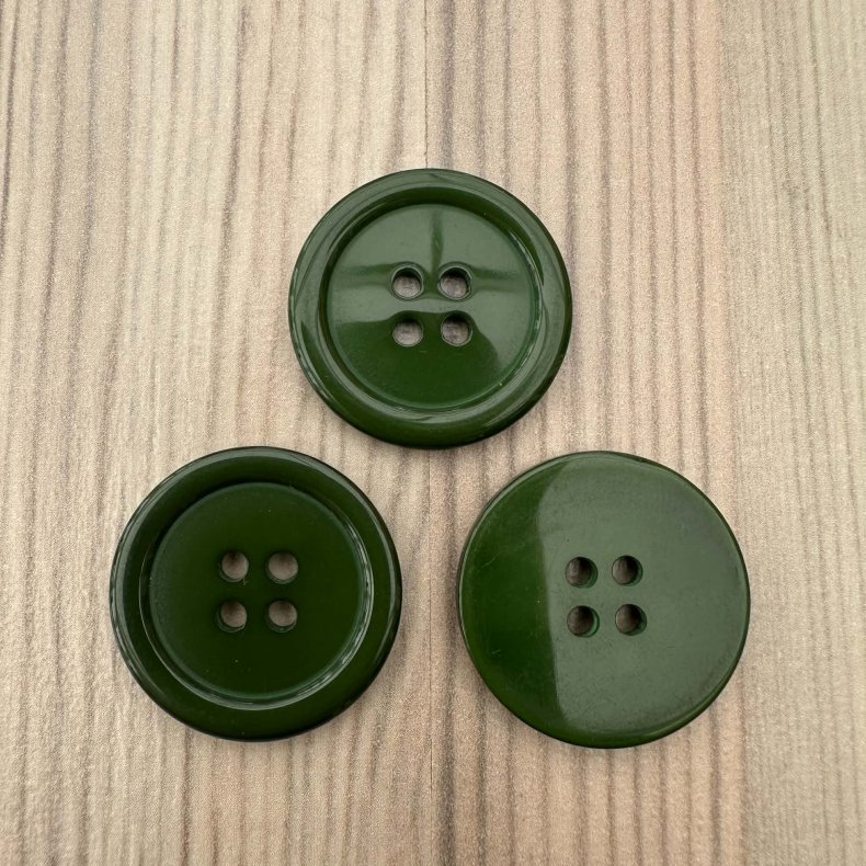 Plastik Knap Gr�n - 25 mm