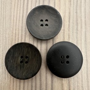 Plastik Knap Brun Med Effekt - 21 mm