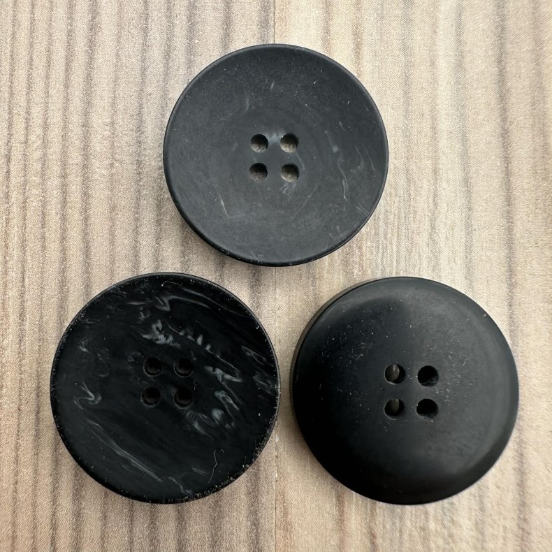 Plastik Knap M�rk Med Effekt - 21 mm