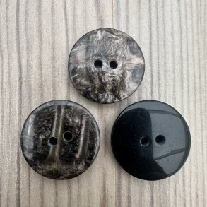 Plastik Knap Rustik Brunlig - 23 mm