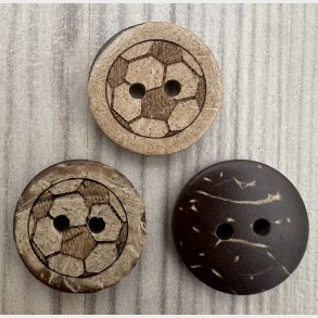 Kokos Knap Fodbold - 18 mm