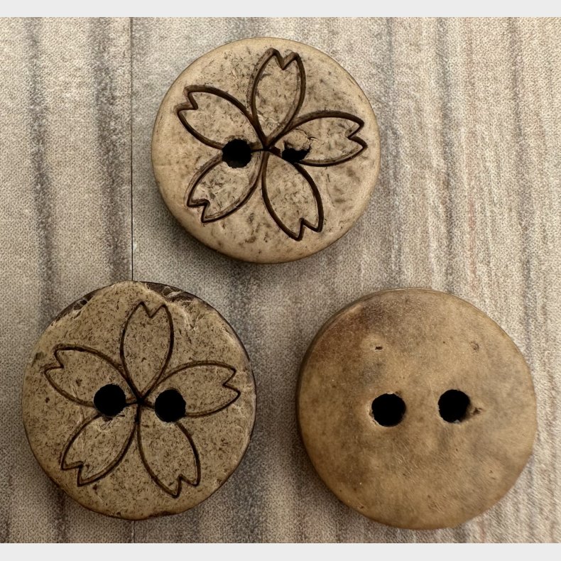 Kokos Knap Blomst - 13 mm