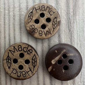Kokos Knap Handmade - 13 mm