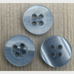 Plastik Knap Lille Lysebl� - 11 mm