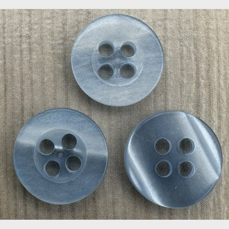 Plastik Knap Lille Lysebl� - 11 mm