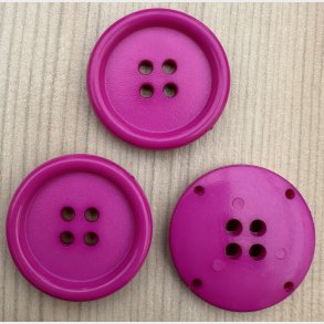 Plastik Knap R�dlilla - 25 mm