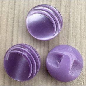 Plastik Knap Lille Lilla - 11 mm