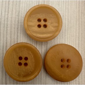 Plastik Knap Karamel - 17 mm