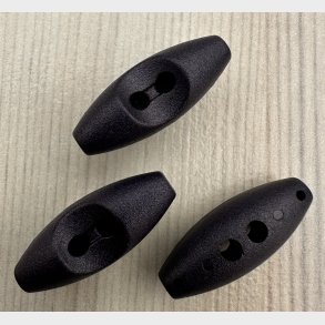 Plastik Knap Duffel M�rkebl� - 10 mm x 25 mm
