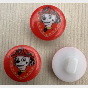 Plastik Knap Paw Patrol Med Monterings�je - 15 mm