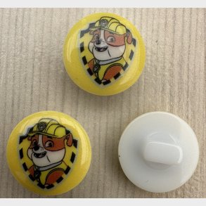 Plastik Knap Paw Patrol Med Monterings�je - 15 mm