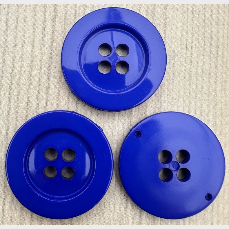 Plastik Knap Bl� - 23 mm