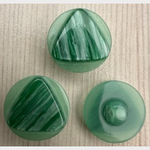 Plastik knap Perlemorsgr�n - 18 mm