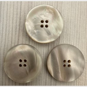 Plastik Knap Perlemorslook - 23 mm