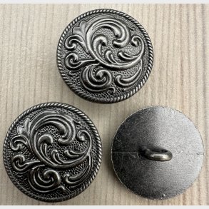 Metal Knap Stor Motiv Med Monterings�je - 21 mm