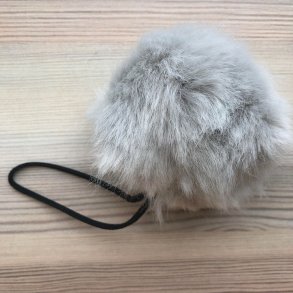 Pompon plys kugle lysegr