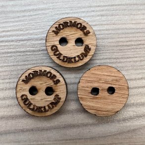 Tr Knap - Mormors Guldklump - 17 mm