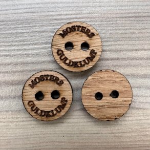 Tr Knap - Mosters Guldklump - 17 mm