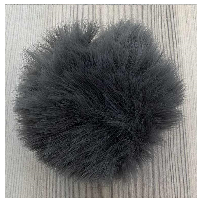 Pompon i Koksgr -  80 mm