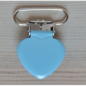 Seleclips Hjerte Lysebl