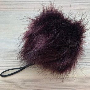 Pompon plys kugle bordeaux 